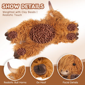 Cuckool Highland Cow cooling plush ready for a refreshing chill