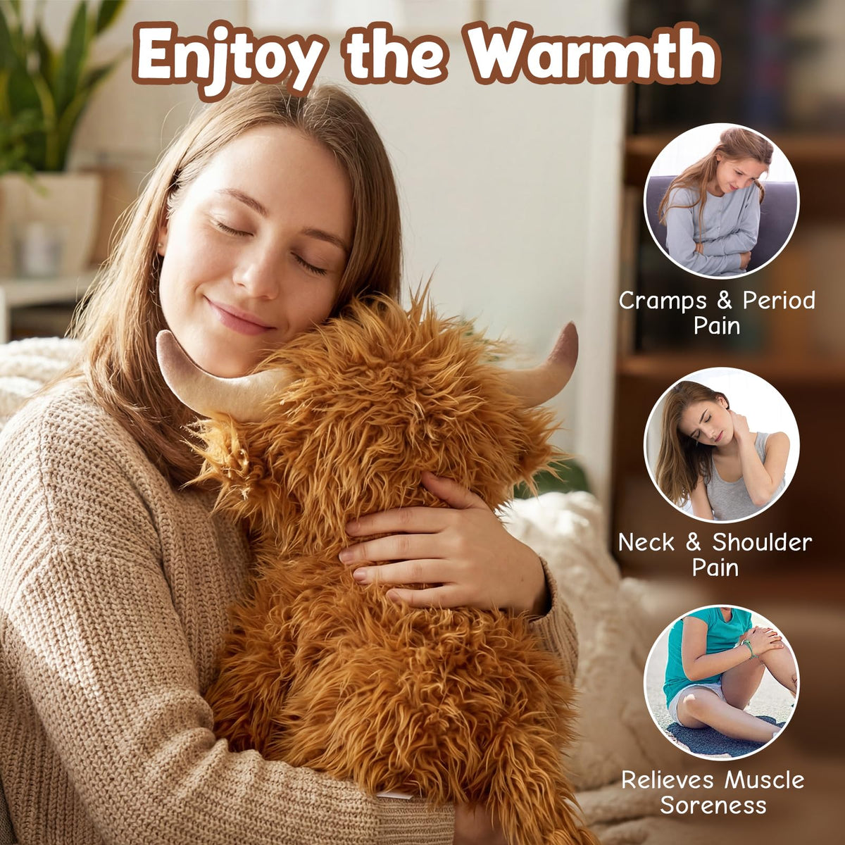 Cuckool Highland Cow gift-idea positions plush as a thoughtful present