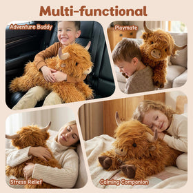 Cuckool Highland Cow gift-ready plush ideal for kids and adults