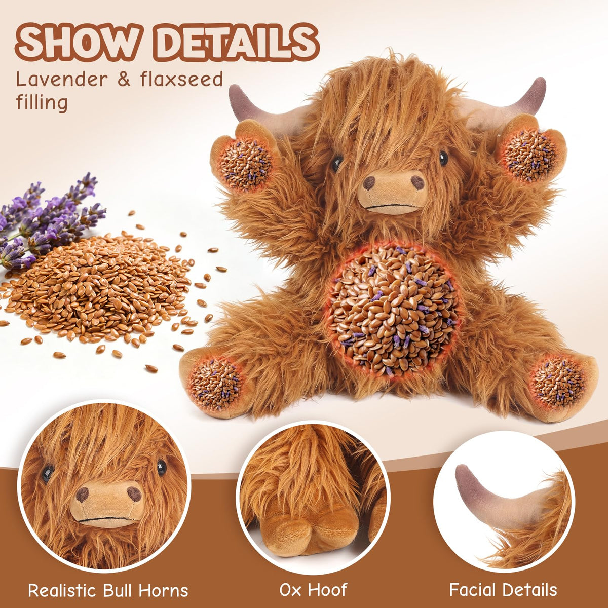 Cuckool Highland Cow lavender-scent image hints calming atmosphere