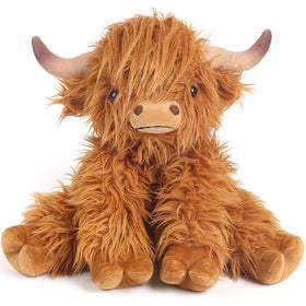 Cuckool Highland Cow plush 12inch shows ultra-soft fabric for cozy hugs
