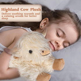 Cuckool Highland Cow plush approx 15 inches long for portable comfort