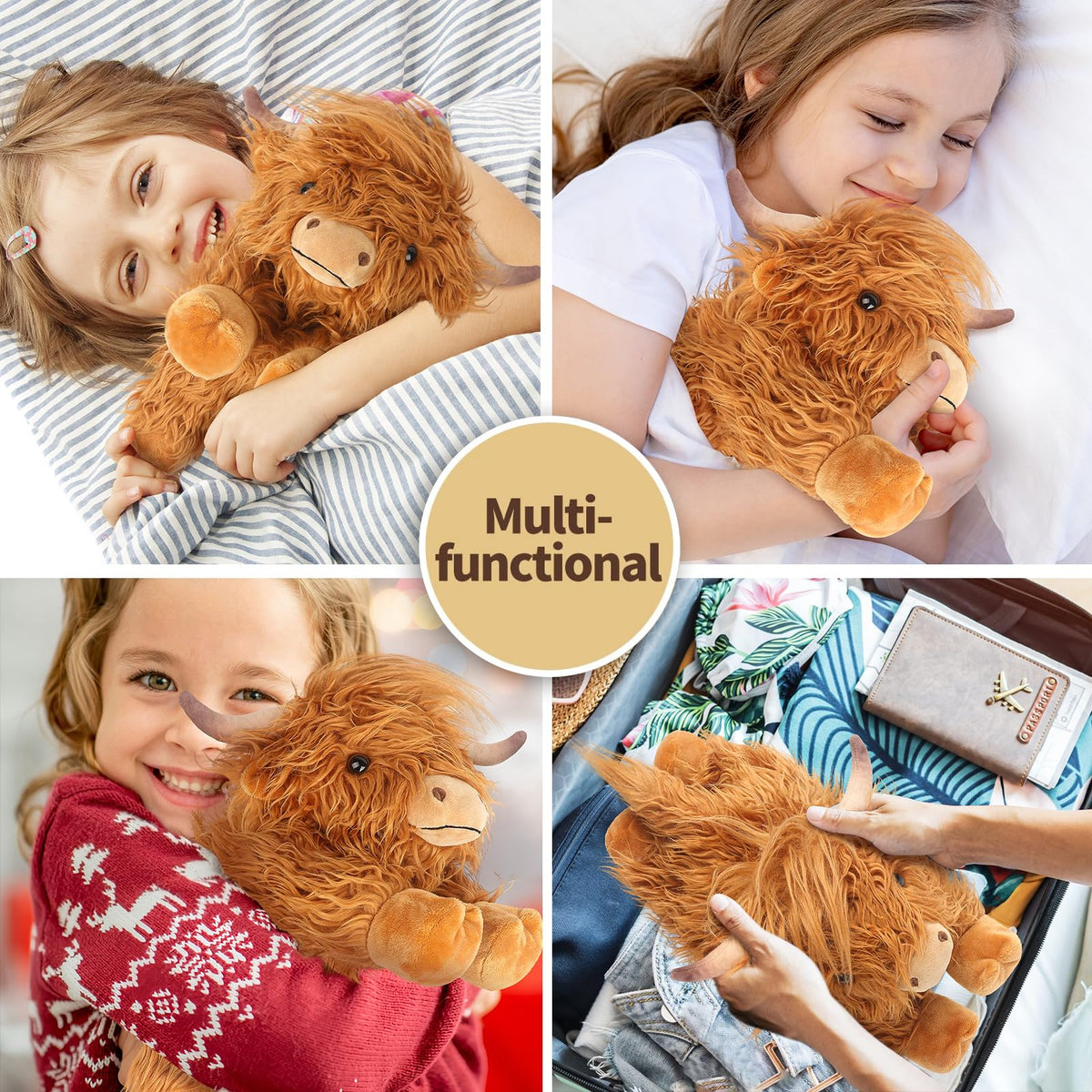 Cuckool Highland Cow plush packaging with adoption certificate adds personal touch