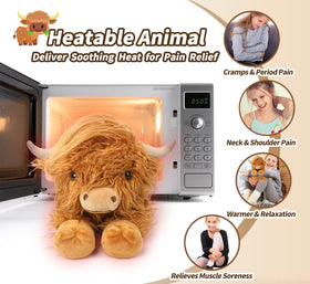 Cuckool Highland Cow plush with textured fur enhances cozy tactile cuddle sessions