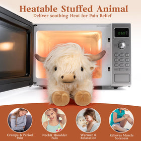 Cuckool Highland Cow plush ultra-soft fur for calming hugs