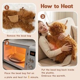 Cuckool Highland Cow removable washable cover for easy cleanup