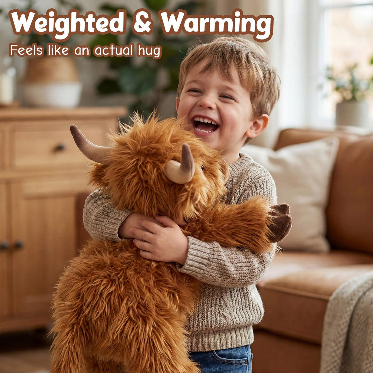 Cuckool Highland Cow unscented beads plush with long-lasting warmth