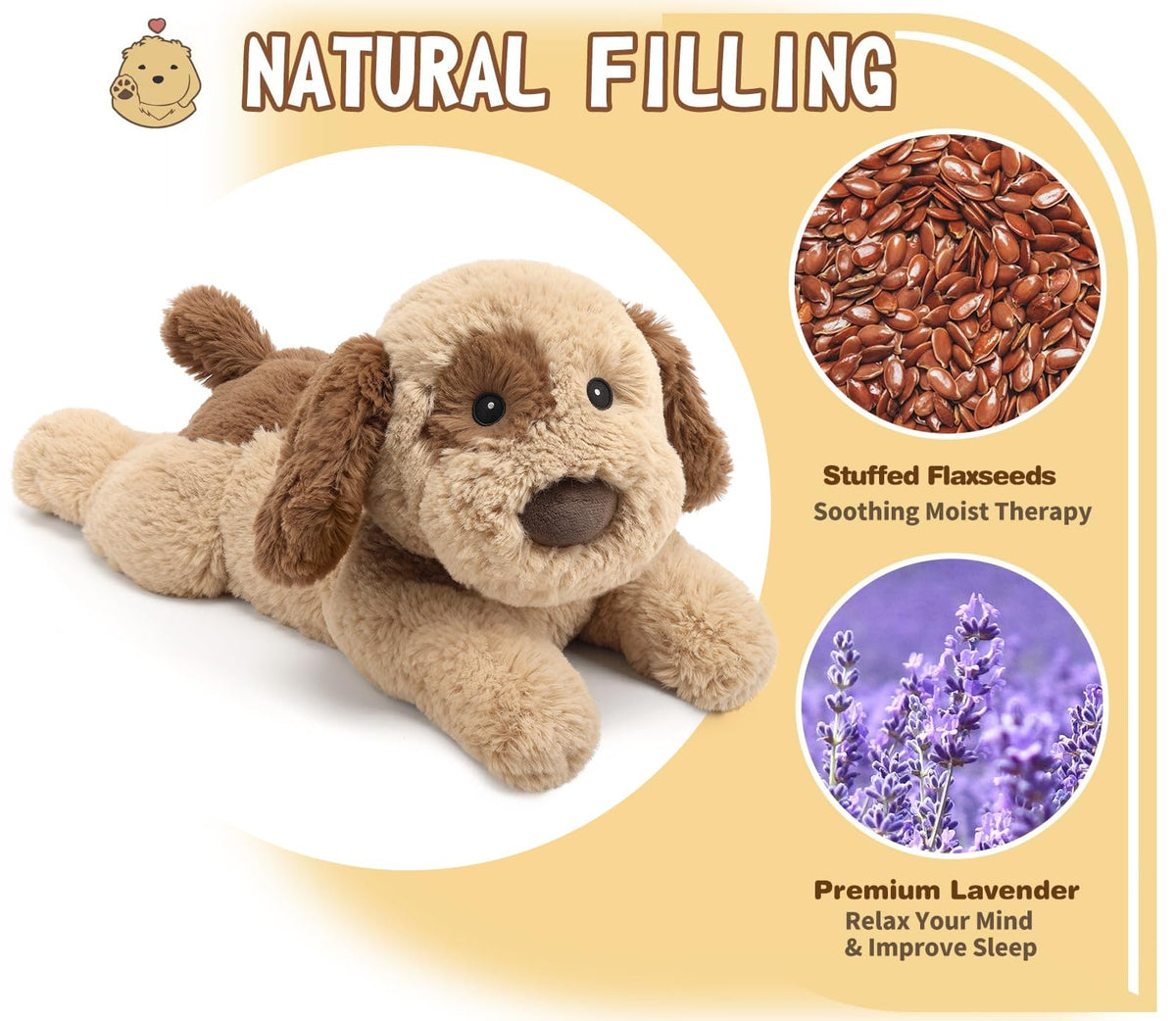 Cuckool lavender scented dog plush packaging with adoption certificate