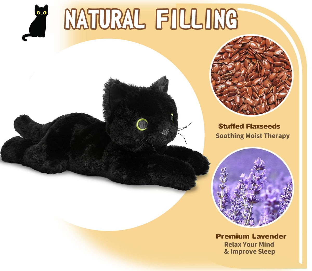 Cuckool lavender-scented cat plush for soothing aroma
