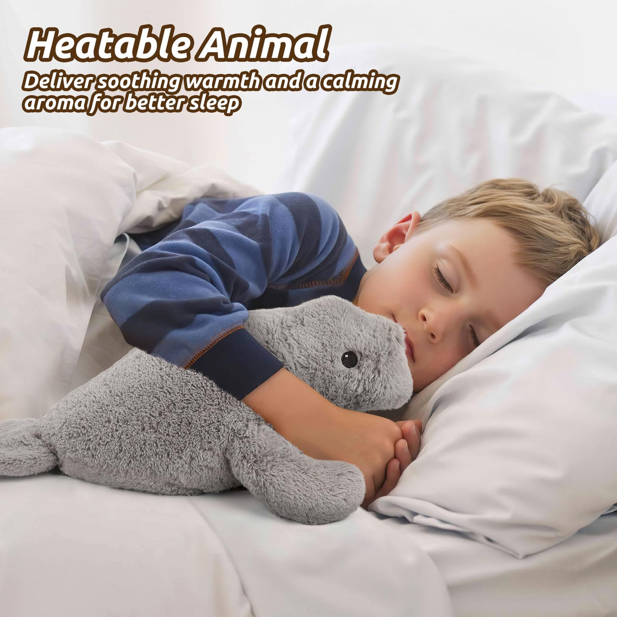 Cuckool Manatee coolable plush for gentle cooling
