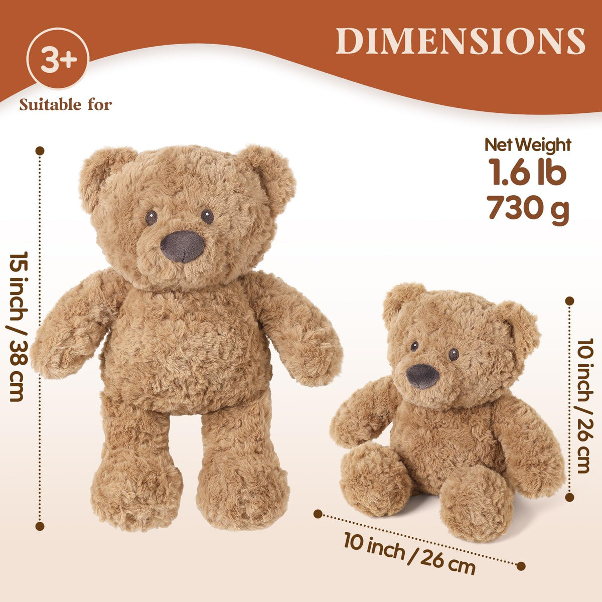 Cuckool Teddy Bear lavender scent adds gentle floral calm.