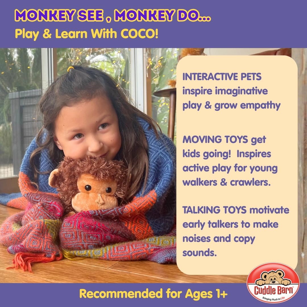 Cuddle Barn Crackin' Up Coco is a 10-inch plush ideal for small hands.