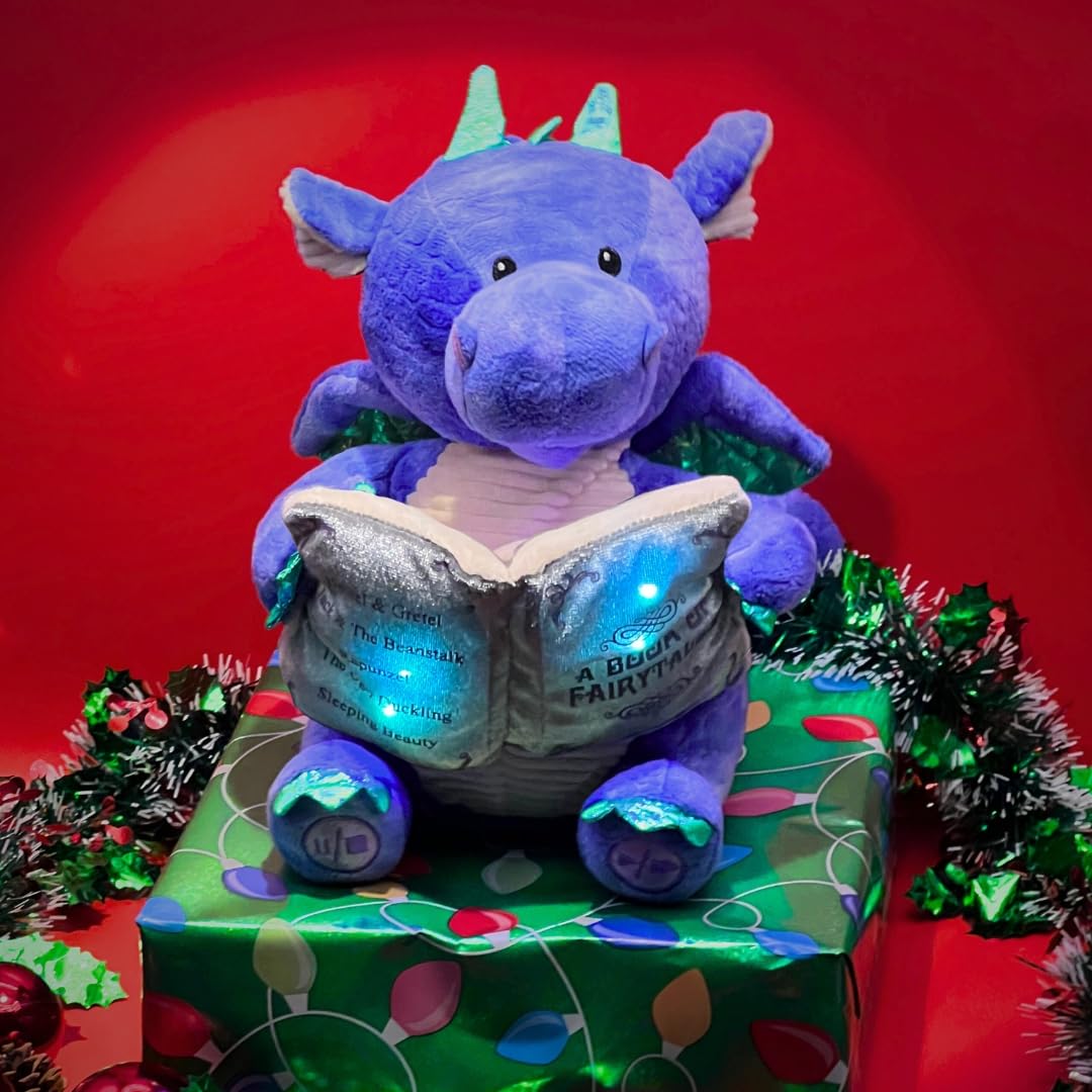 Dalton plush stands about 12 inches tall for cuddly, portable display.