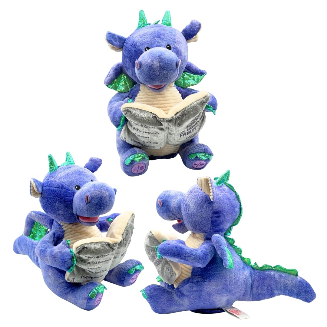 Soft polyester fabric creates a cuddly, kid-friendly storytelling companion.