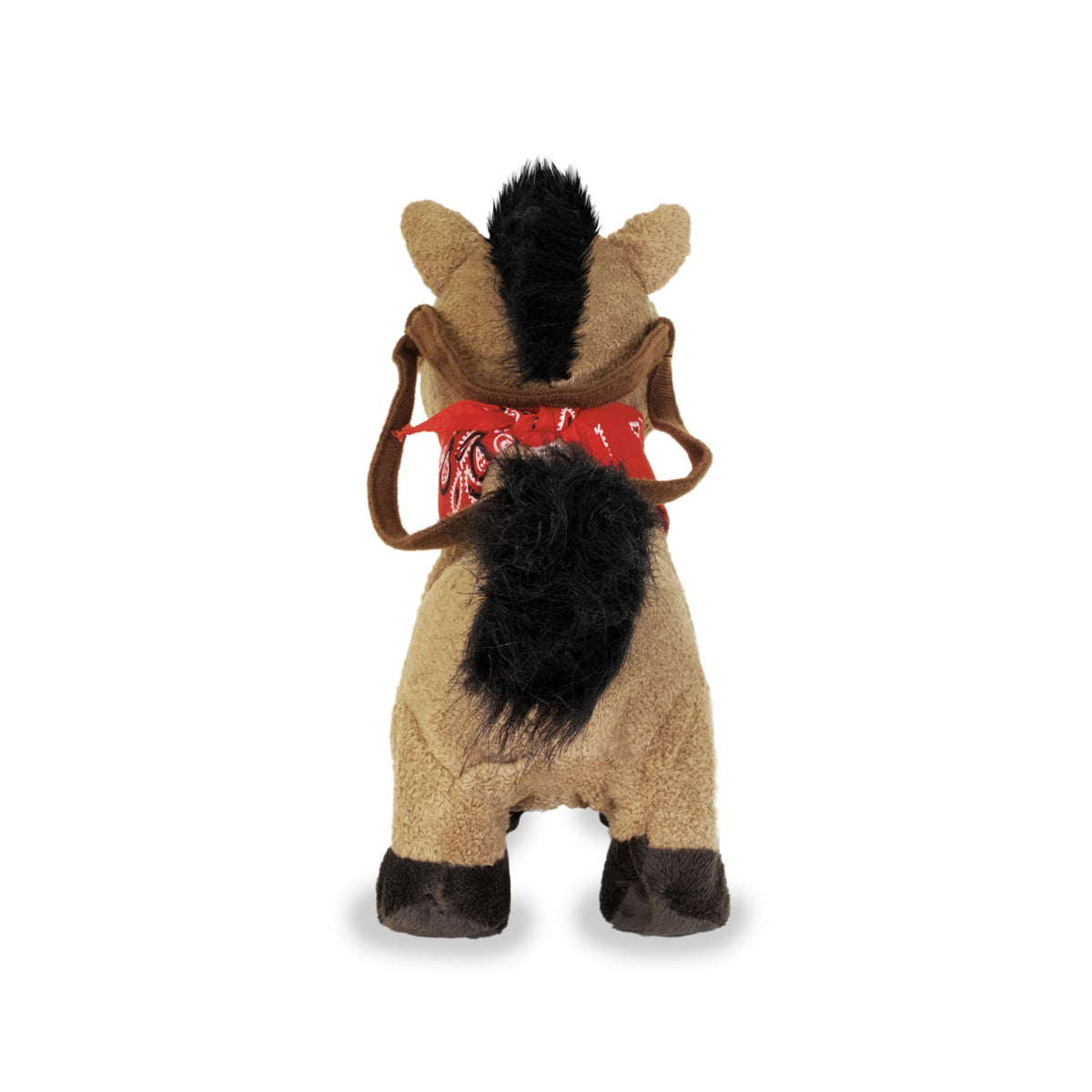 Cuddle Barn Gallop the Musical Horse soft fabric close-up shows cozy materials