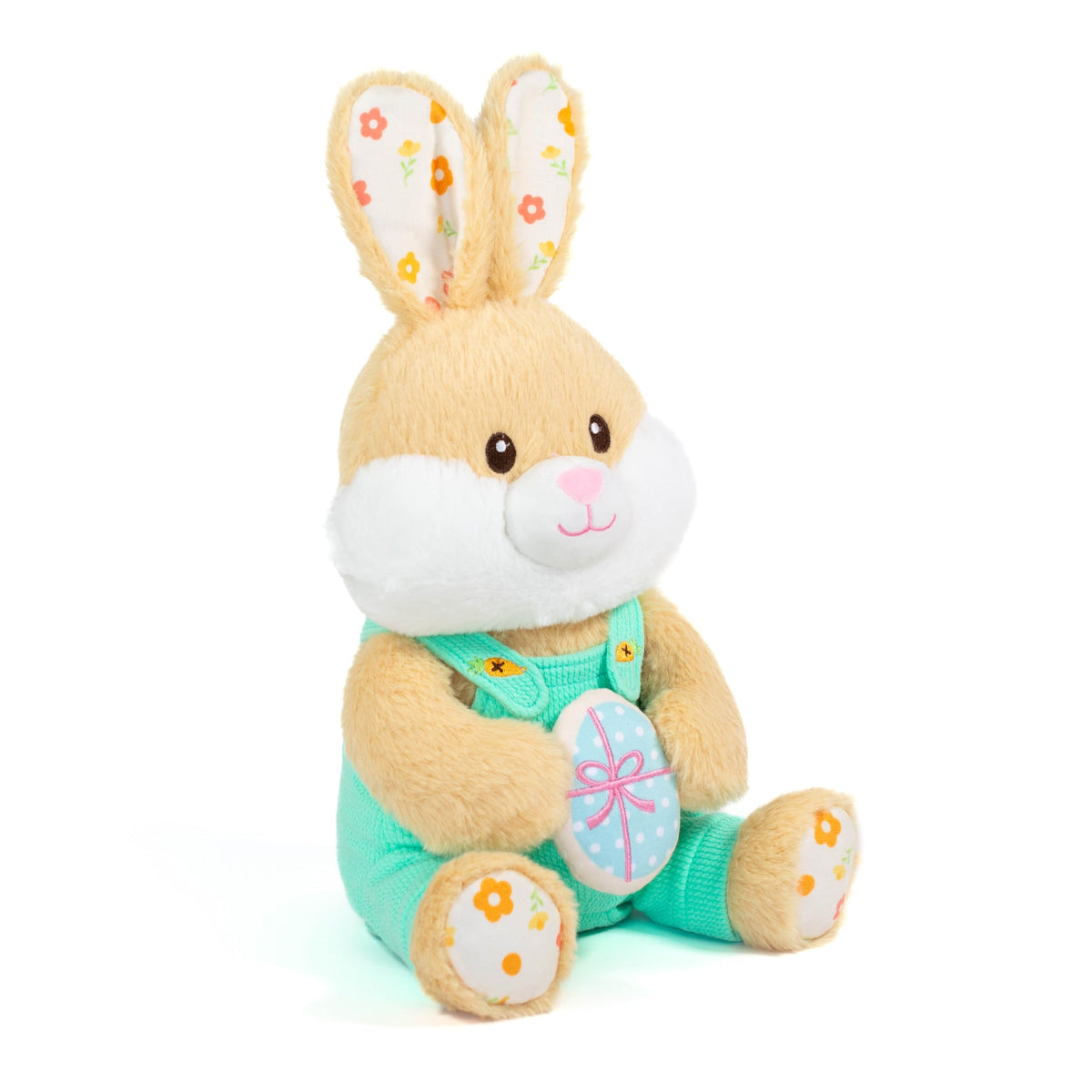 Cuddle Barn Lil' Sugarcrumbs plush is soft polyester for cuddling.