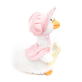 Soothing voice with twinkling music supports a gentle story time.