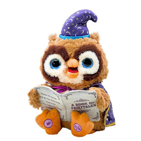 Cuddle Barn Octavius storytelling owl with light-up eyes for magical bedtime tales