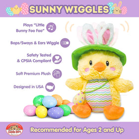 Sunny Wiggles bunny ears wiggle during music moment