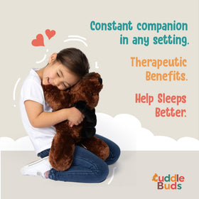 Cuddle Buds glass bead weight fill adds realistic heft for calm moments
