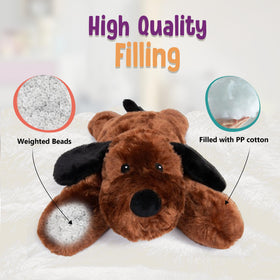 Cuddle Buds weighted dog paws provide cozy texture for reassuring hugs
