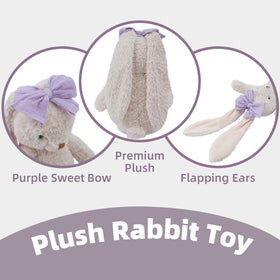 CUDDLE CORNER bunny-crib-decor doubles as cute nursery decor