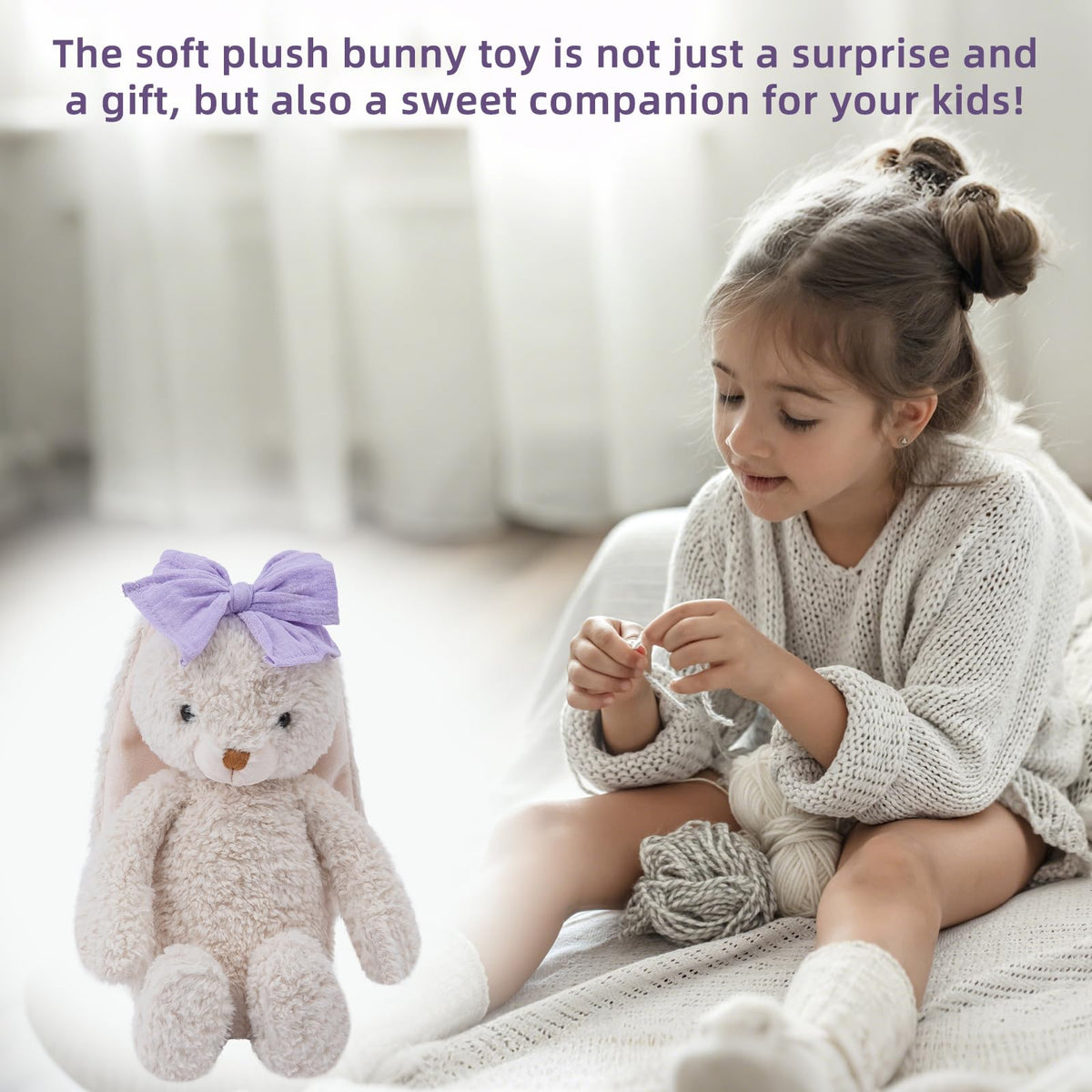 CUDDLE CORNER bunny-gift-ready design makes a sweet present