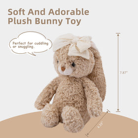 CUDDLE CORNER Bunny nursery decor, charming shelf or crib companion.