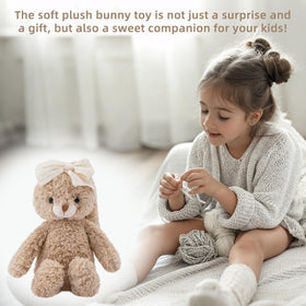 CUDDLE CORNER Bunny safe-fill durable toy, built to endure daily cuddles.