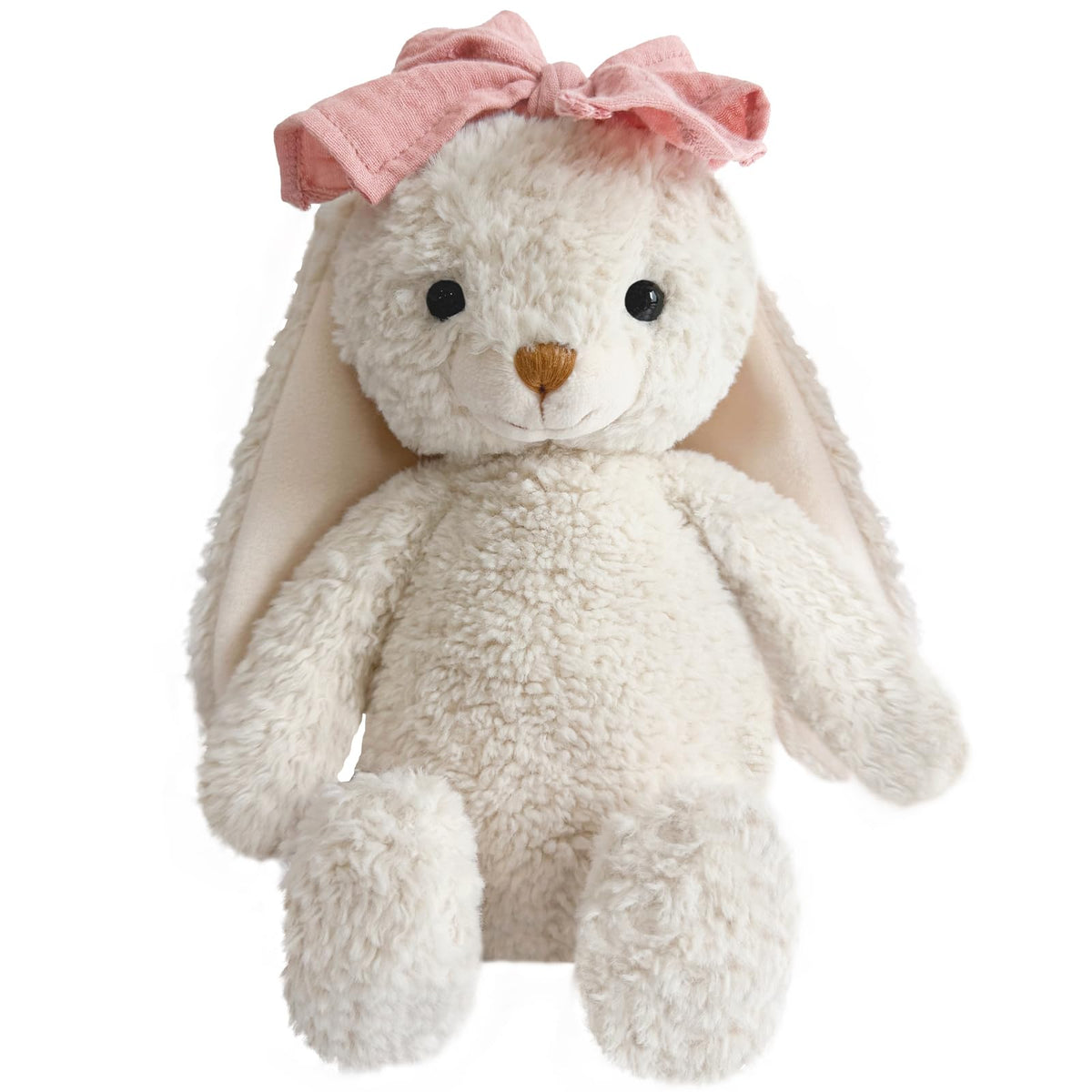 Cuddle Corner bunny-soft plush toy perfect for snuggles with babies.