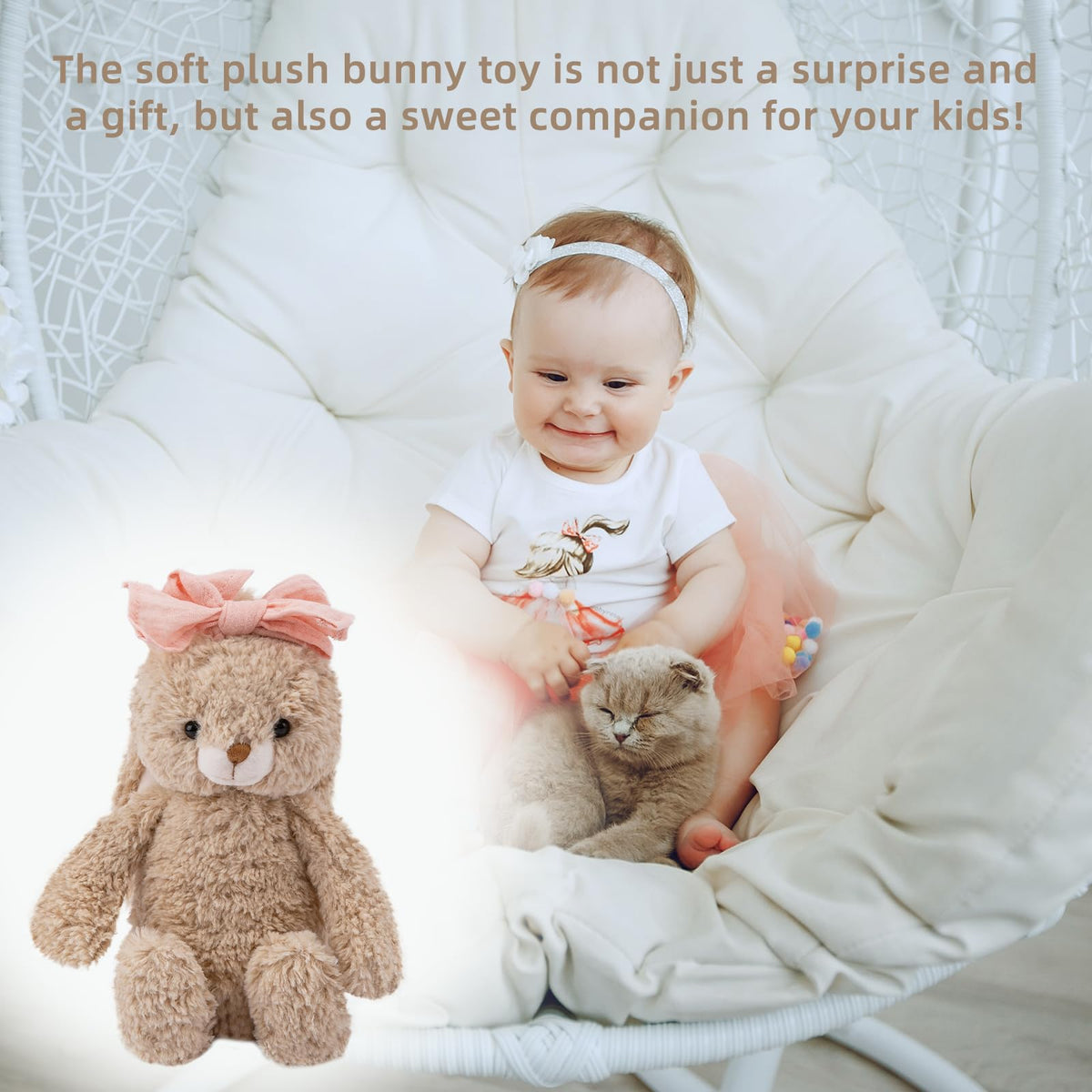 Cuddle Corner stuffed rabbit ideal for gifting to kids