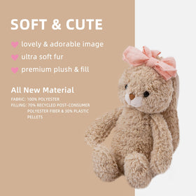 Cuddle Corner nursery decor bunny adds charm to shelves