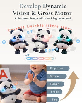Cuddo Baby Dancing Panda music mode with flashing lights for soothing play