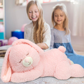 Cudhug soft stuffed bunny crafted with plush fabric and PP cotton.