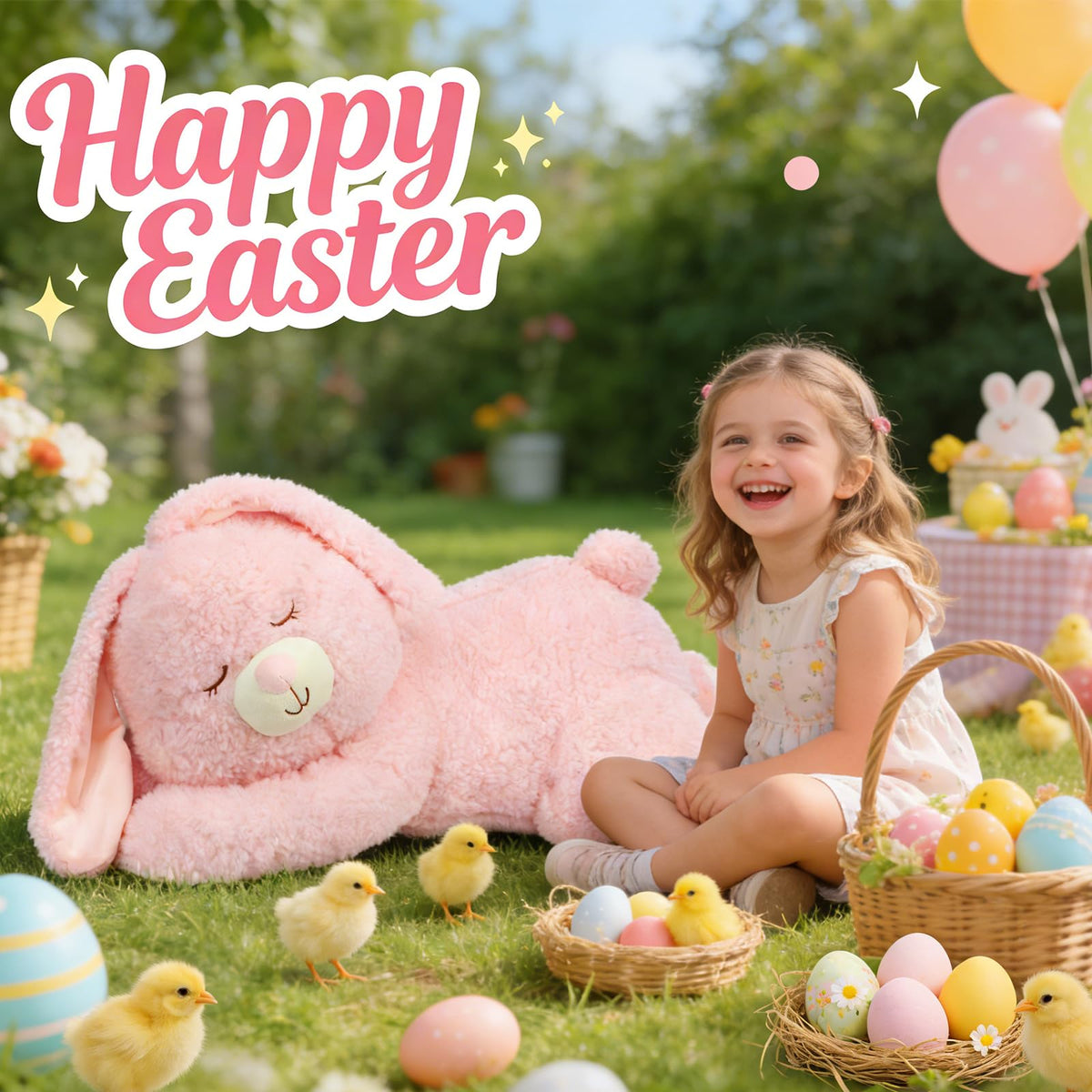 Cudhug giant plush rabbit with soft fur, perfect as a cuddle pillow.