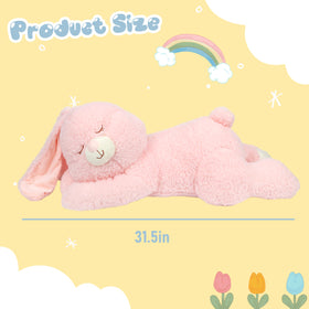 Cudhug large bunny toy as bedtime hug buddy.