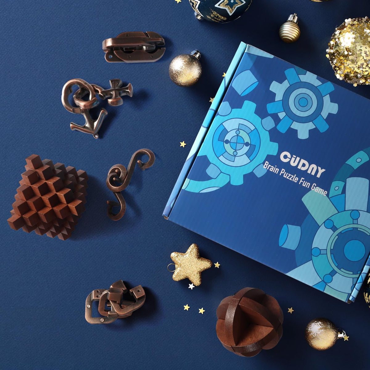 CUDNY brain teaser educational toys: versatile set to spark creativity and reasoning.