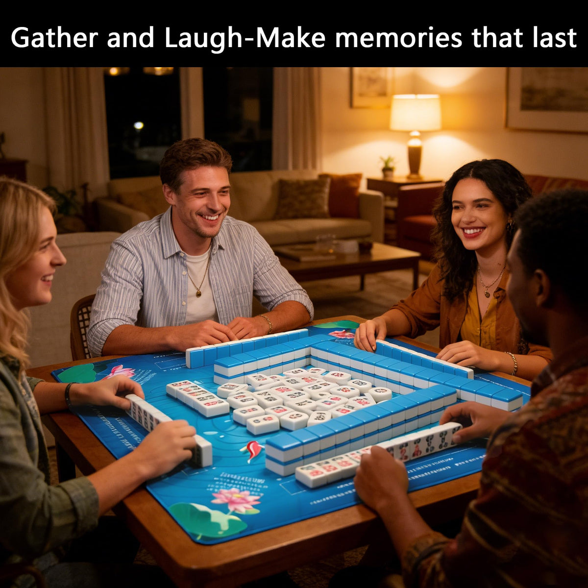 CUFURNIX Mahjong Mat non-slip bottom stabilizing during play