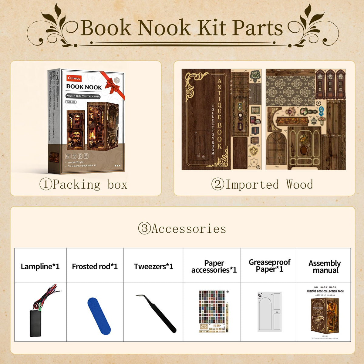 Cuiwos gift-ready kit for craft lovers and book enthusiasts.