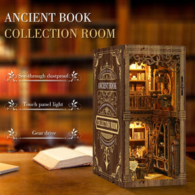Cuiwos Book Nook Kit LED lighting creates cozy reading nook glow.