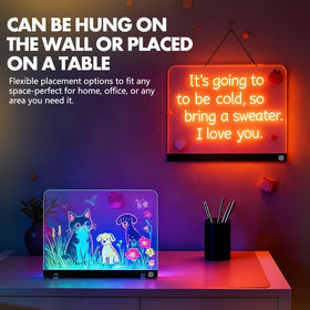 CUJGT Lumiboard doubles as a colorful note board for reminders