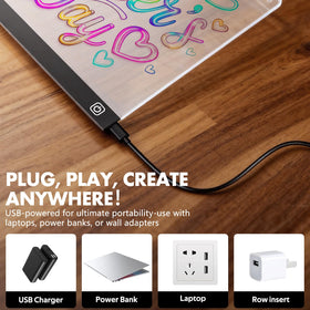 Three modes offer steady, flash, and breathe lighting on CUJGT Lumiboard