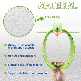 CUKU foam plane made of durable, lightweight EPP material in grass.