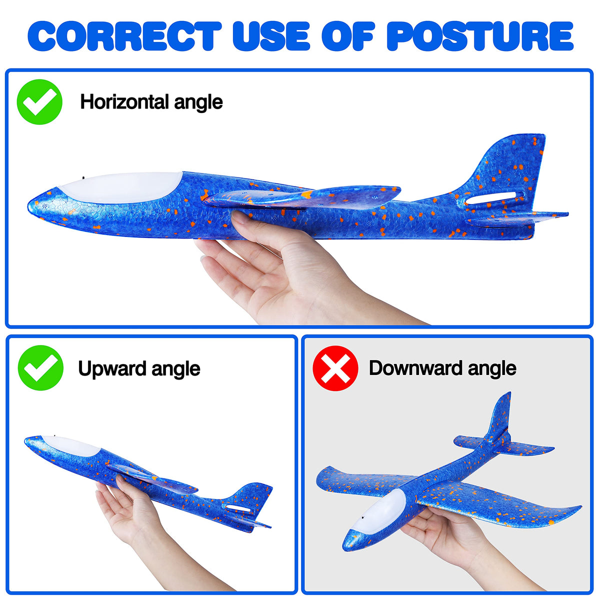 CUKU night flight LED planes add sparkle to evening backyard adventures.