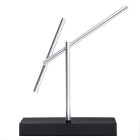 CulinaryEdge Kinetic Energy Sculpture Sticks in motion, a battery-powered desk art for focus.