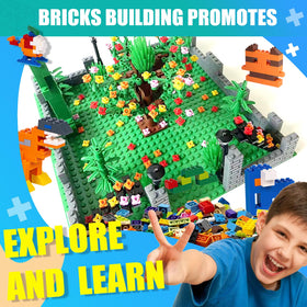 Cumeysnon sticky plates 24x24 studs simplify stable builds and reassembly.