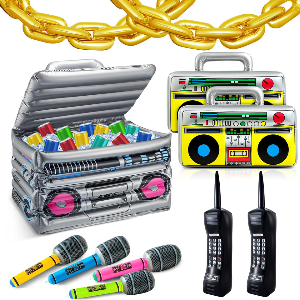 Cunhill inflatable boom box beverage cooler adds retro party flair
