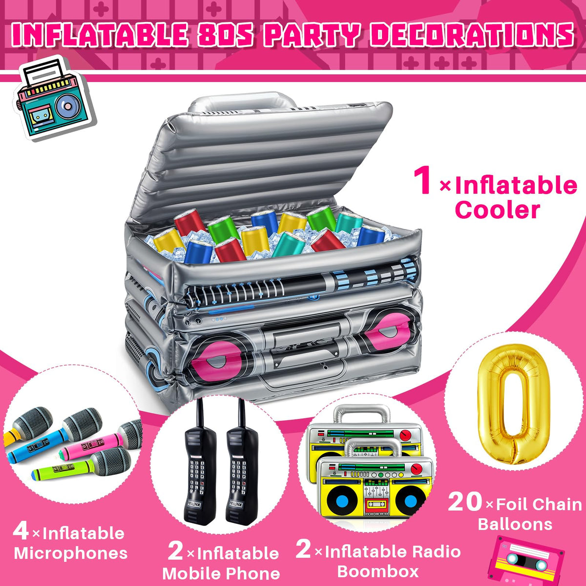 Cunhill inflatable mobile phones for playful retro photo moments