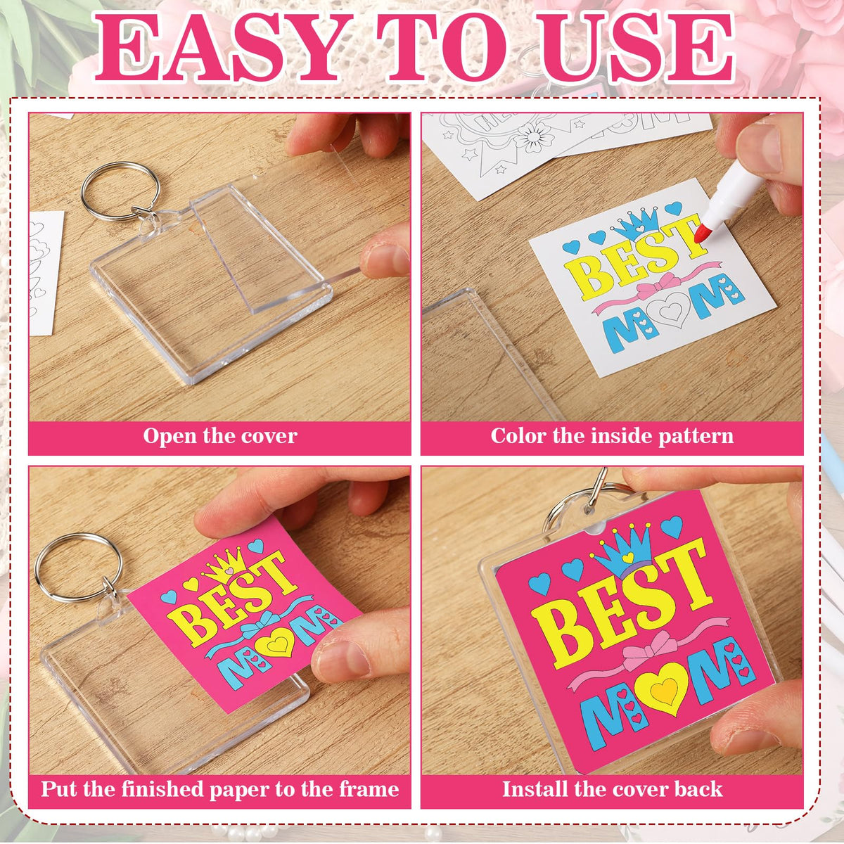 Cunno cardstocks 36 sheets backing each design for sturdy finished pieces.