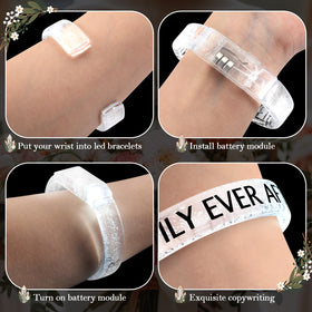 Cunno night wedding accessory bracelets glow on the dance floor